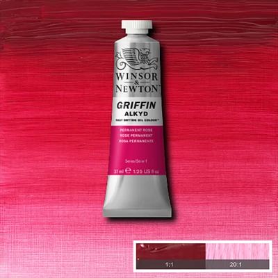 Winsor&Newton Griffin Alkyd Culori ulei, 37 ml - 501, permanent rose