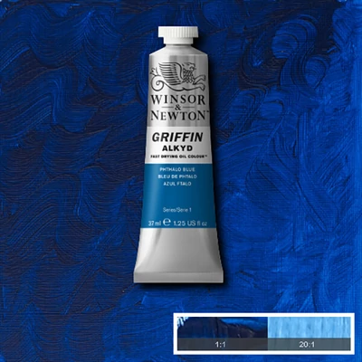 Winsor&Newton Griffin Alkyd Culori ulei, 37 ml - 514, phthalo blue
