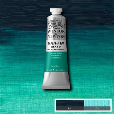 Winsor&amp;amp;Newton Griffin Alkyd Culori ulei, 37 ml - 522, phthalo green