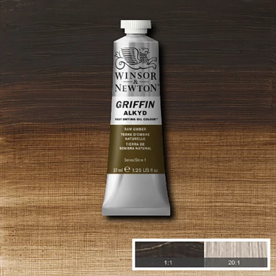 Winsor&amp;amp;Newton Griffin Alkyd Culori ulei, 37 ml - 554, raw umber