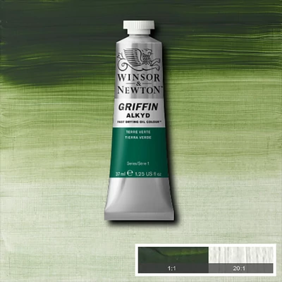 Winsor&amp;amp;Newton Griffin Alkyd Culori ulei, 37 ml - 637, terre verte