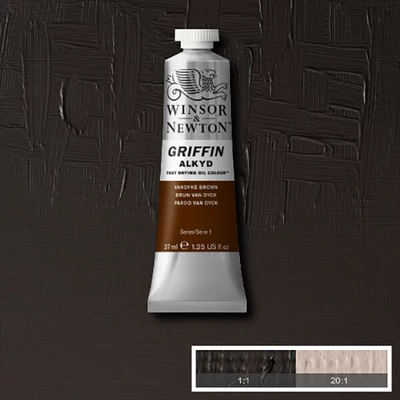 Winsor&amp;amp;Newton Griffin Alkyd Culori ulei, 37 ml - 676, vandyck brown