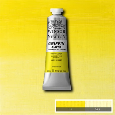 Winsor&Newton Griffin Alkyd Culori ulei, 37 ml - 722, winsor lemon
