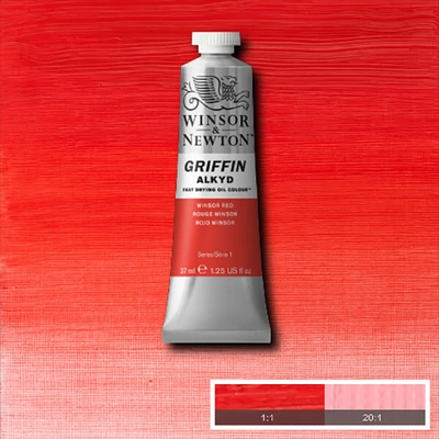 Winsor&amp;amp;Newton Griffin Alkyd Culori ulei, 37 ml - 726, winsor red