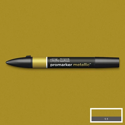 ProMarker Metallic marker cu alcool cu două vârfuri  - gold