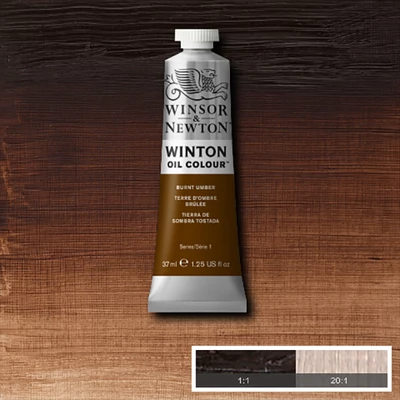 Winsor&amp;Newton Winton Culori ulei, 37 ml - 076, burnt umber