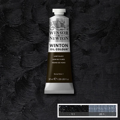Winsor&amp;amp;Newton Winton Culori ulei, 37 ml - 337, lamp black