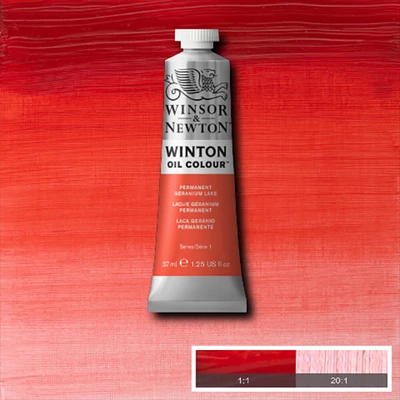 Winsor&amp;amp;Newton Winton Culori ulei, 37 ml - 480, permanent geranium lake
