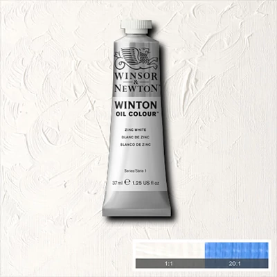 Winsor&amp;Newton Winton Culori ulei, 37 ml - 748, zinc white