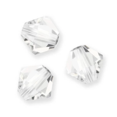 Colier din Mărgele conice de cristal  Preciosa, 4 mm - Cristal