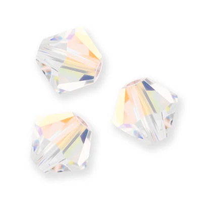 Colier din Mărgele conice de cristal  Preciosa, 4 mm - Crystal AB