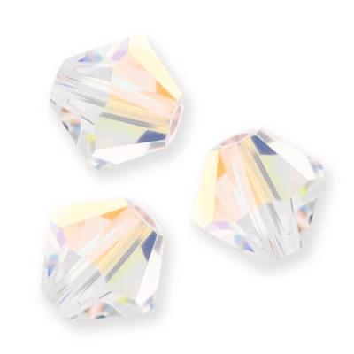 Colier din Mărgele conice de cristal  Preciosa, 6 mm - Crystal AB