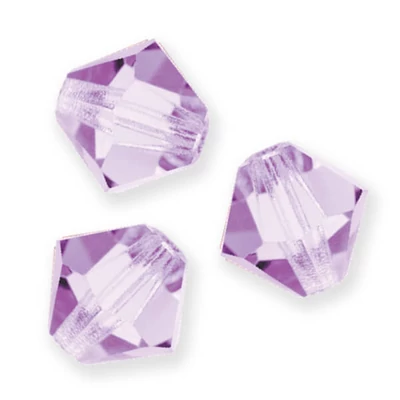 Colier din Mărgele conice de cristal  Preciosa , 6 mm - Violet