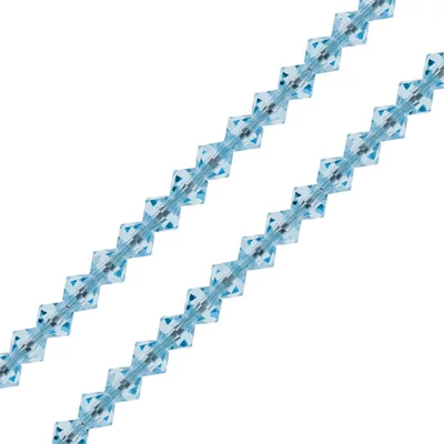 Colier din Mărgele conice de cristal  Preciosa , 4 mm - Aqua