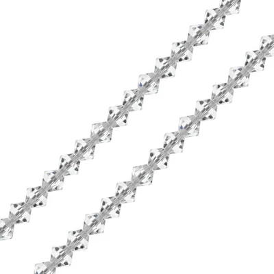 Colier din Mărgele conice de cristal  Preciosa, 4 mm - Cristal