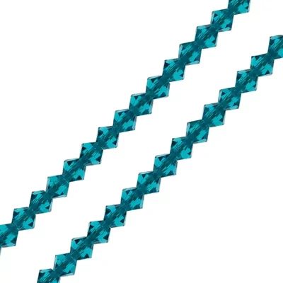 Colier din Mărgele conice de cristal  Preciosa, 4 mm - Blue Zircon