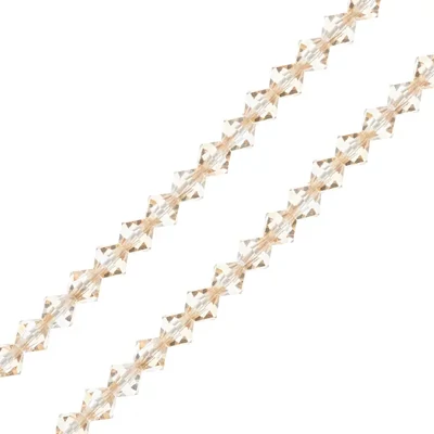 Colier din Mărgele conice de cristal  Preciosa, 4 mm - Crystal Honey