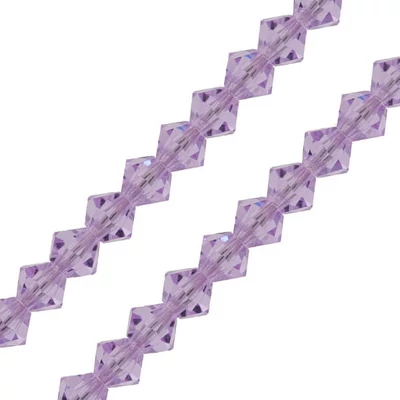 Colier din Mărgele conice de cristal  Preciosa , 6 mm - Violet