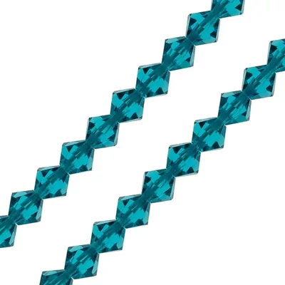 Colier din Mărgele conice de cristal  Preciosa, 6 mm - Blue Zircon