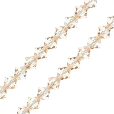 Colier din Mărgele conice de cristal  Preciosa, 6 mm - Crystal Honey