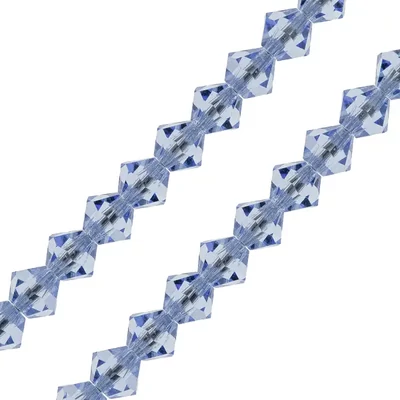 Colier din Mărgele conice de cristal  Preciosa, 6 mm - Light Sapphire