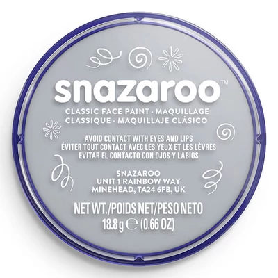Disc de vopsea pentru față Snazaroo - gri deschis, light grey 122