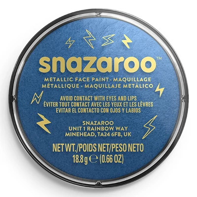 Disc de vopsea Snazaroo - albastru metalic, electric blue 331