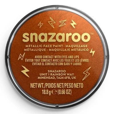Disc de vopsea Snazaroo - cupru metalic, electric copper 755
