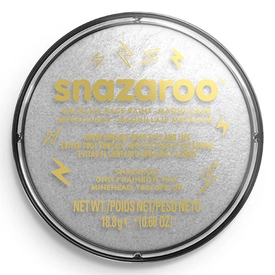Disc de vopsea Snazaroo - argintiu metalic, argintiu electric 766