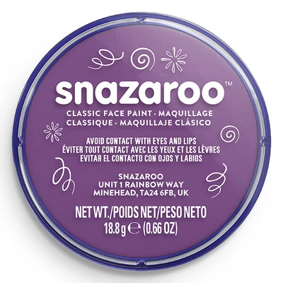 Disc de vopsea pentru față Snazaroo - violet 888