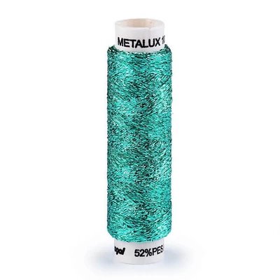 Ață metalică, Metalux, 100 m/bobina - verde paun