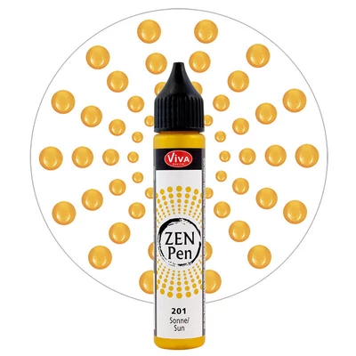 Stilou pentru pictare în puncte Zen Pen , 28 ml - galben însorit