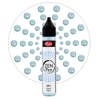 Stilou pentru pictare în puncte Zen Pen , 28 ml - albastru aqua