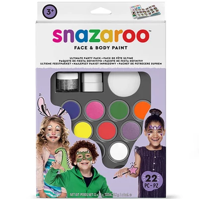 Set pictură pe față Snazaroo - Ultimate party pack, 22 buc