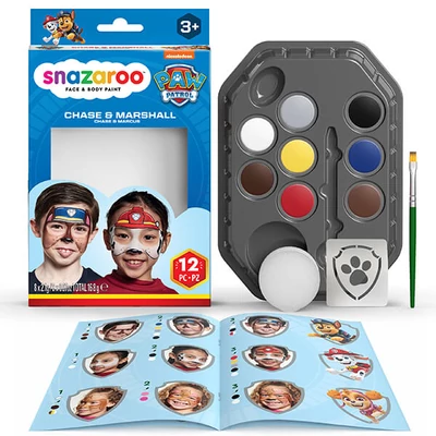 Snazaroo Set pictură facială Patrula Cățelușilor - Chase și Marshall
