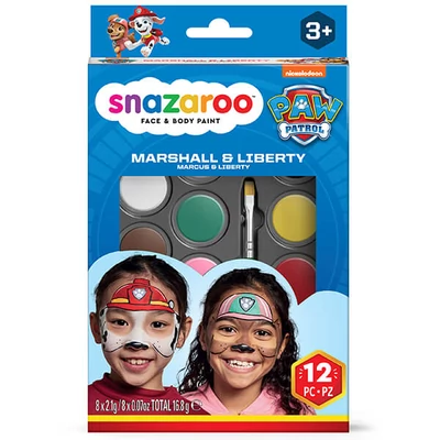 Snazaroo Set pictură facială, Patrula Cățelușilor - Marshall și Liberty