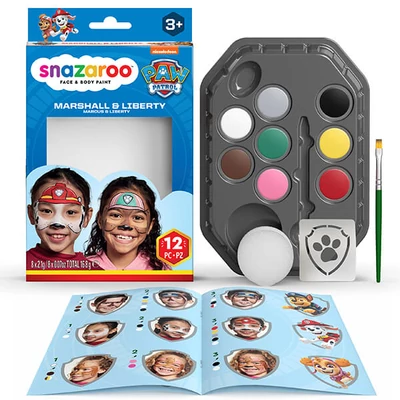 Snazaroo Set pictură facială, Patrula Cățelușilor - Marshall și Liberty