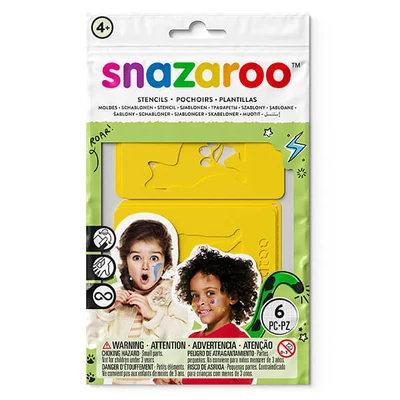 Șablon de pictură pe față Snazaroo, 6 modele - Curcubeu, unisex