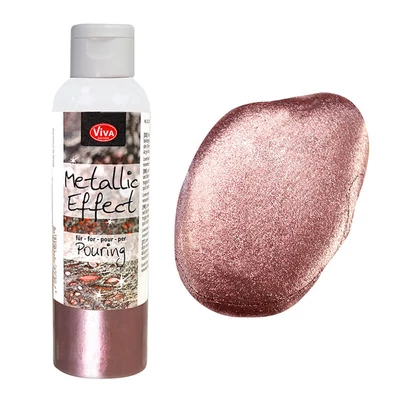 Vopsea Pouring Metallic Effect , 120 ml - aur roz