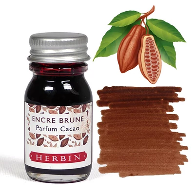 Cerneală parfumată, J. Herbin, 10 ml - cerneală maro, parfum cacao