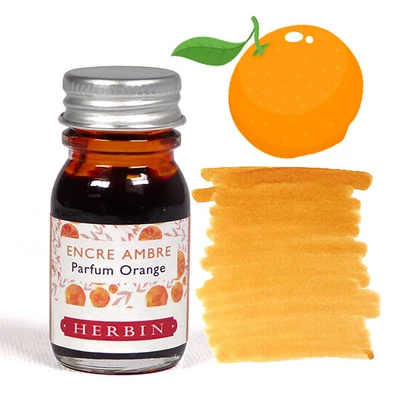 Cerneală parfumată, J. Herbin, 10 ml - cerneală chihlimbar, miros de portocale