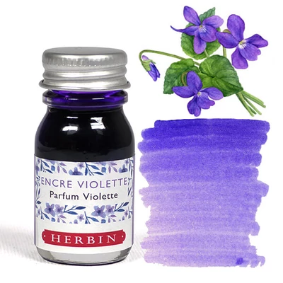 Cerneală parfumată, J. Herbin, 10 ml - cerneală mov, parfum violet
