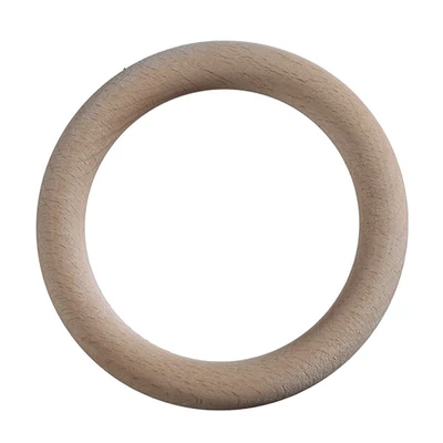 Inel de bază din lemn de fag, prinzător de vise - 10 cm, 1 buc