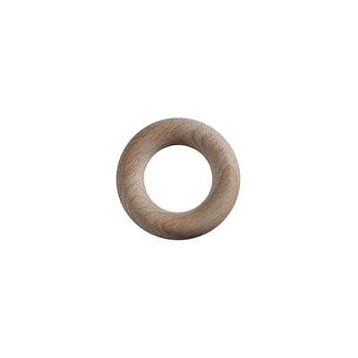Inel de bază din lemn de fag, prinzător de vise - 4 cm, 6 buc