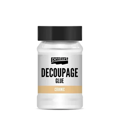 Lac adeziv pentru decoupage Pentart, 100 ml – pentru ceramică