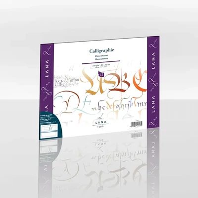 Hahnemühle Lana Calligraphie hârtie pentru caligrafie, 250 g, 12 coli, 24x32 cm