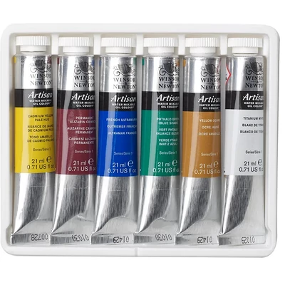 Winsor &amp; Newton Artisan vopsele în ulei miscibile cu apă, set 6x21 ml