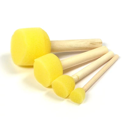 Set de pensule cu burete, rotund - 4 dimensiuni
