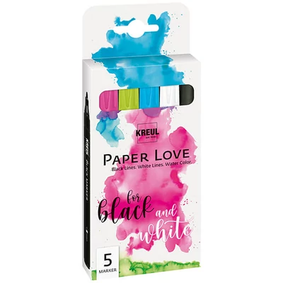 Paper Love marker în set, Kreul, 5 buc