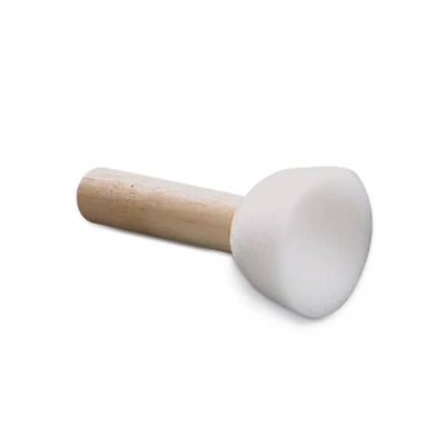 Pensulă de burete, rotundă - 40 mm, albă